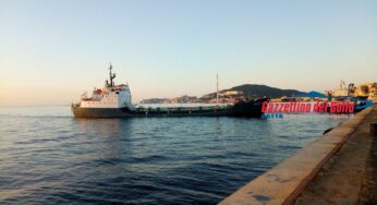 Crisi idrica: è giunta a Gaeta la nave cisterna “Cesare”