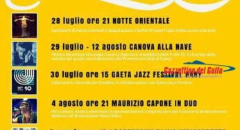 Gaeta, torna la rassegna estiva di beneficenza “la Nave di Sera”: grandi artisti con grandi obiettivi di solidarietà 