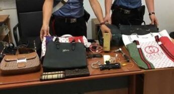 Furto, ricettazione e commercio di merce contraffatta. Arrestate due persone