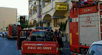 Formia, appartamento a fuoco