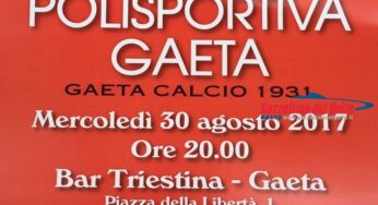 Calcio, la Polisportiva Gaeta si presenta ai tifosi. Appuntamento Mercoledì 30