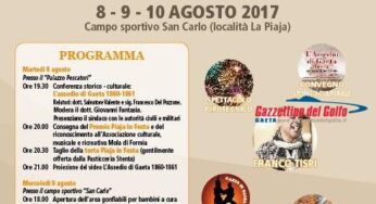 L’associazione culturale “Golfo Eventi” presenta la IV edizione di “Piaja in Festa”