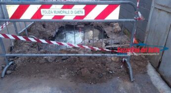 Gaeta, riparazione perdita occulta. In corso residue interruzioni in Via Pio IX