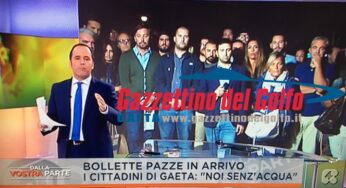 Le telecamere di Rete 4 a Gaeta per parlare di emergenza idrica