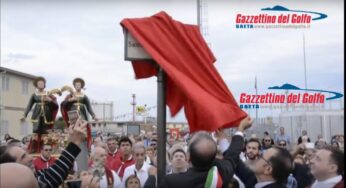 Gaeta, cerimonia ufficiale di intitolazione ai Santi Cosma e Damiano di Largo Peschiera (#Video)