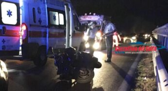 Terracina: Incidente tra auto e moto. Due centauri feriti