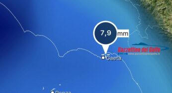 Golfo di Gaeta: Temporali in arrivo. Domani allerta meteo