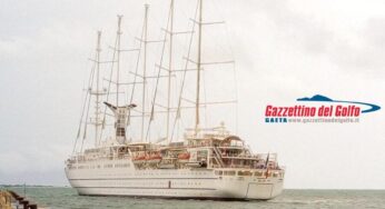 Gaeta, arriva la lussuosa nave da crociera Club Med 2