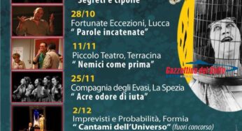 Formia: Concorso Teatrale Deviazioni Recitative con la direzione artistica di Raffaele Furno prodotto dalla Compagnia Imprevisti e Probabilità