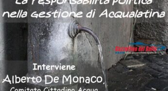 Gaeta, Incontro su “La responsabilità politica nella gestione di Acqualatina”
