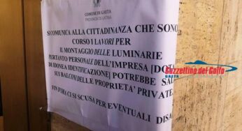 Luminarie a Gaeta, Meetup 5 Stelle: “Invasione senza ordinanza?”