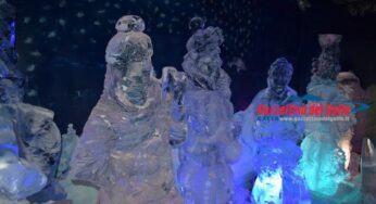 Gaeta, la magia del “Presepe di Ghiaccio” incanta: Turisti in fila per ammirarlo *VIDEO*