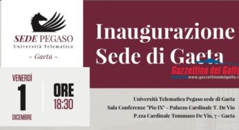 L’Unipegaso inaugura la sede Universitaria a Gaeta