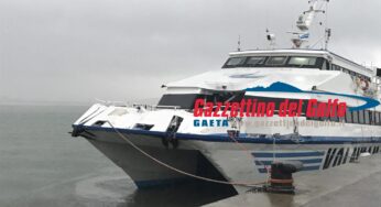 Onda anomala tra Ponza ed il Golfo di Gaeta: Prua dell’Aliscafo distrutta dalla forza del mare