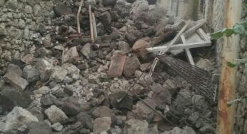 Crolla una casa SS. Cosma e Damiano: era disabitata (#foto)