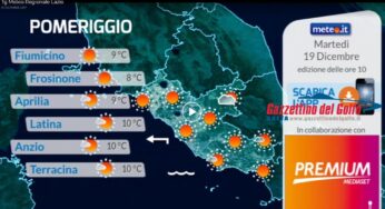 Previzioni meteo oggi 19 Dicembre. Guarda il TgMeteo