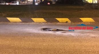 Formia, cede tombino su Viale Unità d’Italia: prestare attenzione