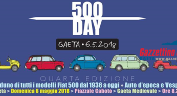 Domenica 6 maggio 2018 a Gaeta …. è 500 Day: al via la quarta edizione