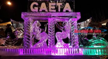 La prima opera dedicata alla città: magia al “World Ice Art Competition” di Gaeta