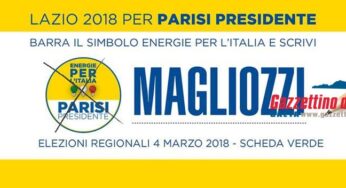 Programma elezioni regionali Parisi/Magliozzi