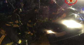 Incidente stradale a Santi Cosma e Damiano, intervengono VV.F.