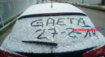 Gaeta si sveglia sotto la neve dopo 8 anni: spettacolari immagini! (#Foto – #Video)