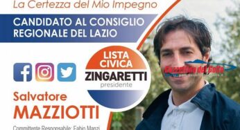 Salvatore Mazziotti: da Itri alla Regione Lazio candidato nella “Civica Zingaretti”