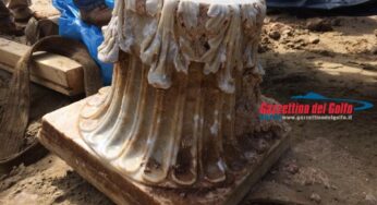 Sperlonga: sulla spiaggia riaffiora un capitello romano