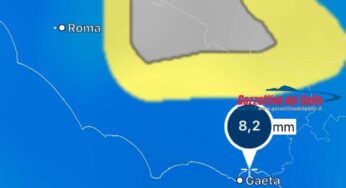 Golfo di Gaeta, ecco il mini Burian: ancora pioggia e gelo sul Lazio