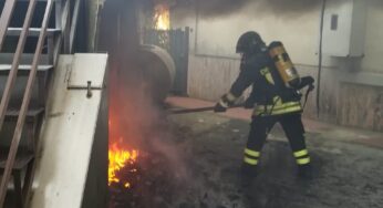 Formia, incendio in un seminterrato