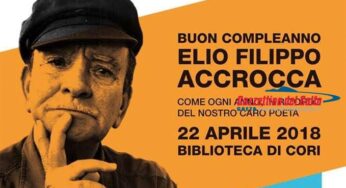 “Buon Compleanno Elio Filippo Accrocca”: Cori ricorda il poeta scomparso