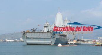 Gaeta, è arrivata la nave costruita col metallo delle Torri Gemelle