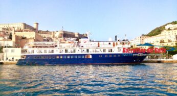 Arriva a Gaeta la lussuosa nave da Crociera Arethusa. Ormeggiata nel quartiere medievale
