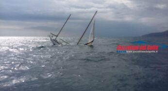 Gaeta, affonda al largo di Serapo barca a vela d’epoca