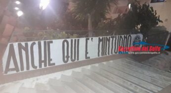 Via Diritto Portico a Minturno: azione di protesta di CasaPound