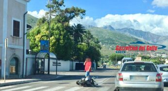 Gaeta, scontro tra scooter e auto. Rallentamenti verso Formia