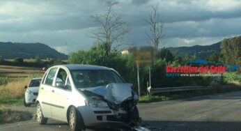 Frontale sulla Formia-Cassino: due auto coinvolte