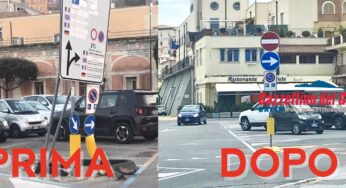 Gaeta: ecco la nuova segnaletica in Piazzale Caboto