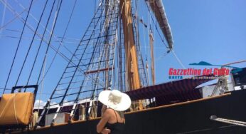 A Gaeta la nave Palinuro #VIDEO