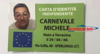 Scomparso da Sperlonga Michele Carnevale: da sabato non si hanno sue notizie