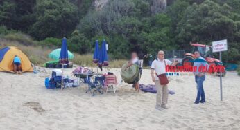 Gaeta: Maxi blitz all’Arenauta. Sgomberato l’arenile da tende e bivacchi
