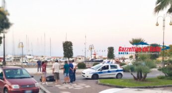 Incidente sul Lungomare Caboto a Gaeta. Polizia Locale sul posto