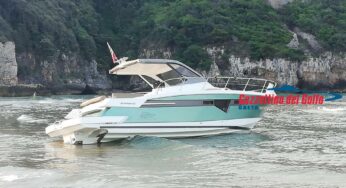Gaeta: Yacht si arena sulla spiaggia di Serapo