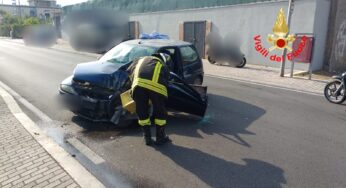Formia, grave incidente in via degli Orti: due feriti
