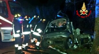 Terribile schianto sull’Appia: perde la vita un 21enne