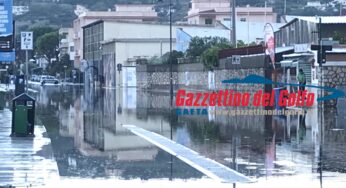 Forte temporale sul Golfo: allagamenti a Gaeta (#foto-#video)