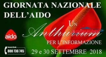 “Un Anthurium per l’informazione”, volontari AIDO in piazza