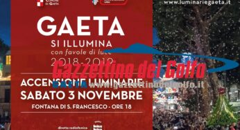 Gaeta si illumina con “Favole di Luce”. L’accensione delle luminarie sabato 3 novembre