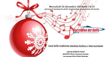 Gaeta, Il concerto ‘Natale nel cuore’ Canti della tradizione natalizia a favore dei bambini del Centro Laila