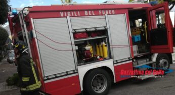 Fuga di gas sul Lungomare Caboto di Gaeta, intervengono i Vigili del Fuoco